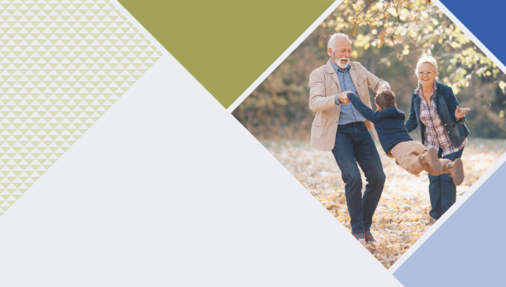 older couple dancing in the park